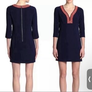 Lilly Pulitzer Navy Mini Dress with Red Accents